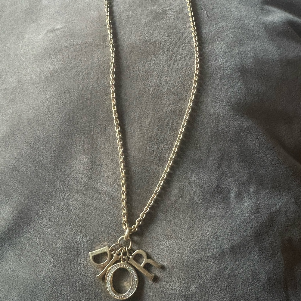 DIOR Gold Necklace with Pendant